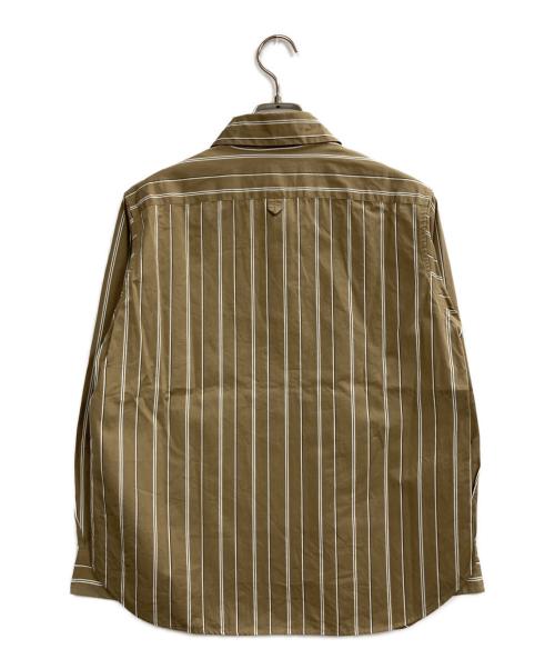 MARGARET HOWELL（マーガレットハウエル）MARGARET HOWELL (マーガレットハウエル) GRAPHIC COTTON STRIPE シャツ ベージュ サイズ:1の古着・服飾アイテム
