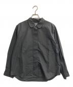 MARGARET HOWELLマーガレットハウエル）の古着「COTTON OXFORD shirt」｜チャコールグレー