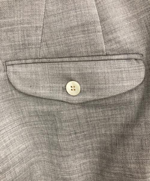 UNFOLLOW（アンフォロー）UNFOLLOW (アンフォロー) doublecross 2tuck wide slacks グレー サイズ:3の古着・服飾アイテム