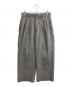 UNFOLLOW（アンフォロー）の古着「doublecross 2tuck wide slacks」｜グレー