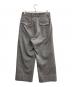 UNFOLLOW (アンフォロー) doublecross 2tuck wide slacks グレー サイズ:3：7000円