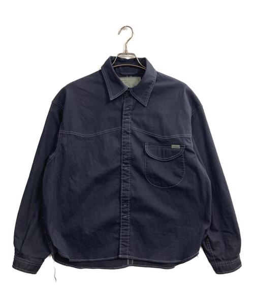 PUBLIC TOKYO（パブリックトウキョウ）PUBLIC TOKYO (パブリックトウキョウ) SHIOTA (シオタ) 25AW  BASIC ウエスタンシャツ ネイビー サイズ:1の古着・服飾アイテム