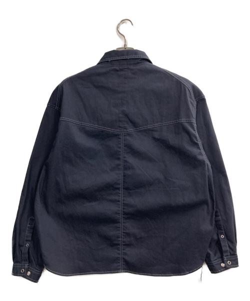 PUBLIC TOKYO（パブリックトウキョウ）PUBLIC TOKYO (パブリックトウキョウ) SHIOTA (シオタ) 25AW  BASIC ウエスタンシャツ ネイビー サイズ:1の古着・服飾アイテム