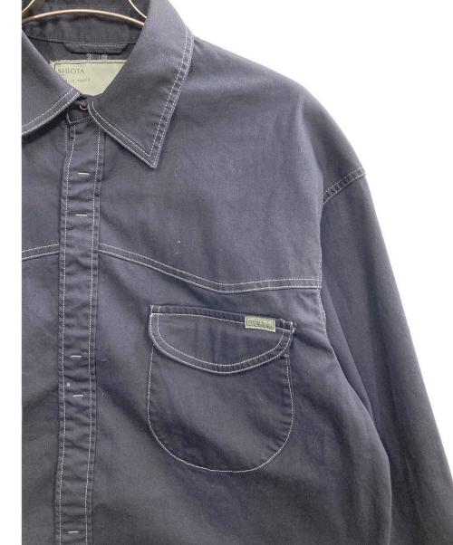 PUBLIC TOKYO（パブリックトウキョウ）PUBLIC TOKYO (パブリックトウキョウ) SHIOTA (シオタ) 25AW  BASIC ウエスタンシャツ ネイビー サイズ:1の古着・服飾アイテム