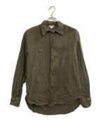 STONE ISLANDストーンアイランド）の古着「01AW ウールシャツ」｜カーキ