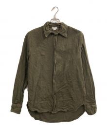 STONE ISLAND（ストーンアイランド）の古着「01AW ウールシャツ」｜カーキ
