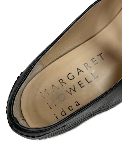 MARGARET HOWELL idea（マーガレット ハウエル アイディア）MARGARET HOWELL idea (マーガレット ハウエル アイディア) ストラップフラットパンプス ブラック サイズ:22.5の古着・服飾アイテム
