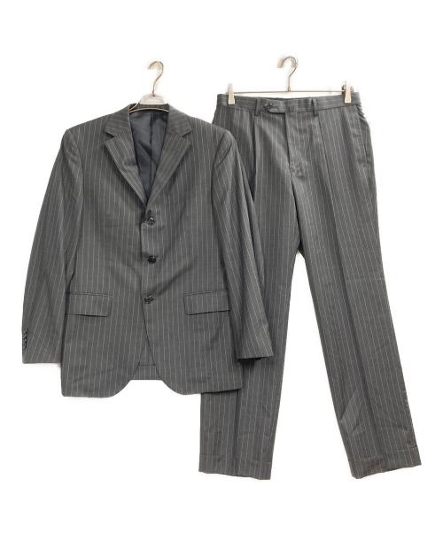 MITSUMINE（ミツミネ）MITSUMINE (ミツミネ) ストライプセットアップ グレー サイズ:A6の古着・服飾アイテム