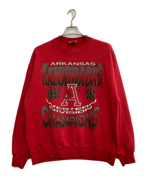 RED OAK（レッドオーク）RED OAK (レッドオーク) ラバープリントスウェット レッド サイズ:Lの古着・服飾アイテム