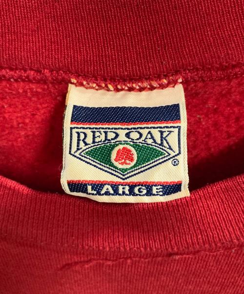 RED OAK（レッドオーク）RED OAK (レッドオーク) ラバープリントスウェット レッド サイズ:Lの古着・服飾アイテム