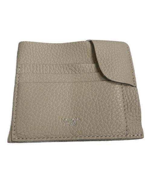 blancle JAPAN（ブランクレ ジャパン）blancle JAPAN (ブランクレ ジャパン) S.LEATHER SMART WALLET light beigeの古着・服飾アイテム