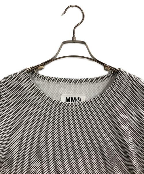 MM6 Maison Margiela（エムエムシックスメゾンマルジェラ）MM6 Maison Margiela (エムエムシックスメゾンマルジェラ) HIDDEN CHARACTER DESIGN POLKA DOT PATTERN T-SHIRT ブラック サイズ:ｍの古着・服飾アイテム