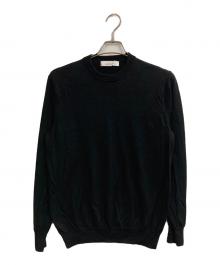 green label relaxing（グリーンレーベルリラクシング）の古着「クルーネックニット」｜ブラック