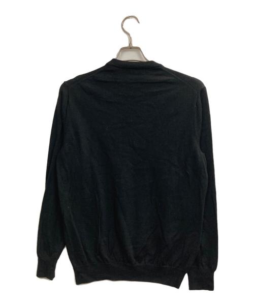 green label relaxing（グリーンレーベルリラクシング）green label relaxing (グリーンレーベルリラクシング) クルーネックニット ブラック サイズ:Mの古着・服飾アイテム