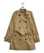 BURBERRY LONDONバーバリーロンドン）の古着「裏地ノバチェック柄トレンチコート」｜ベージュ