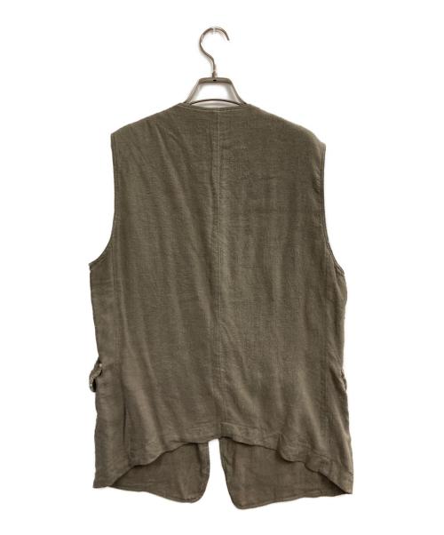TROVE（トローヴ）TROVE (トローヴ) ネップ加工シルクジレ ブラウン サイズ:2の古着・服飾アイテム