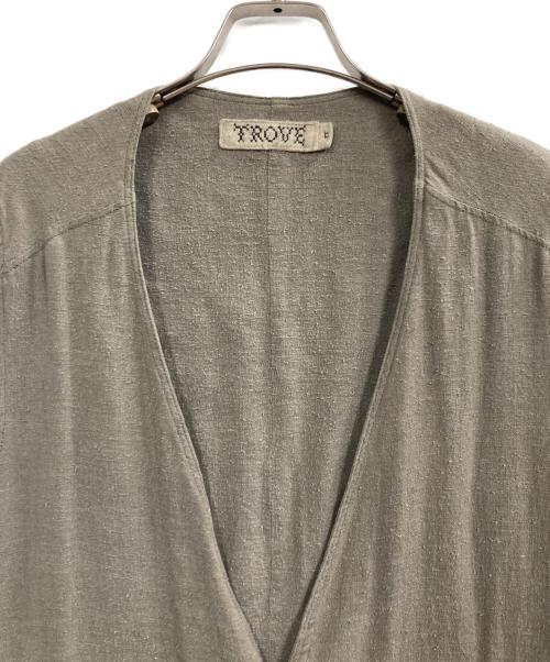 TROVE（トローヴ）TROVE (トローヴ) ネップ加工シルクジレ ブラウン サイズ:2の古着・服飾アイテム