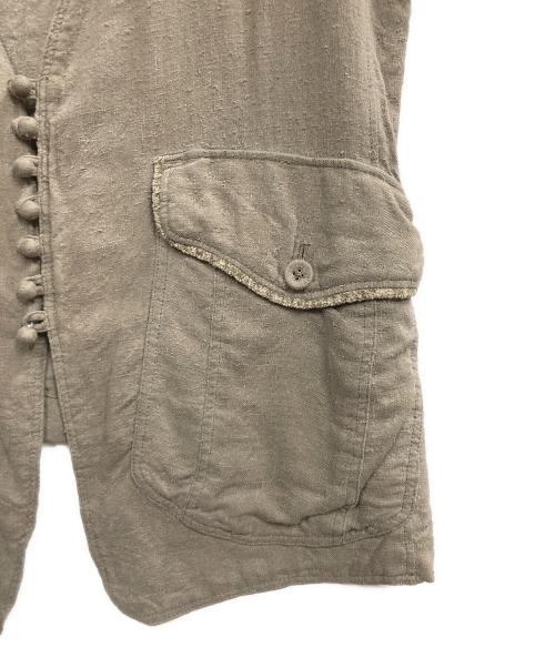 TROVE（トローヴ）TROVE (トローヴ) ネップ加工シルクジレ ブラウン サイズ:2の古着・服飾アイテム