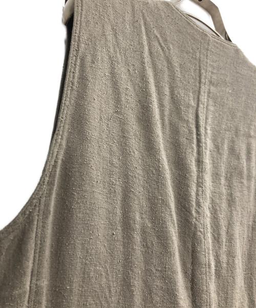 TROVE（トローヴ）TROVE (トローヴ) ネップ加工シルクジレ ブラウン サイズ:2の古着・服飾アイテム