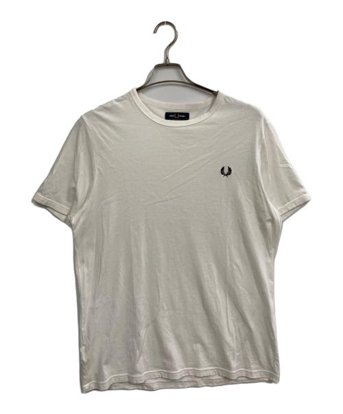 FRED PERRY（フレッドペリー）FRED PERRY (フレッドペリー) 胸刺繍Tシャツ ホワイト サイズ:Lの古着・服飾アイテム