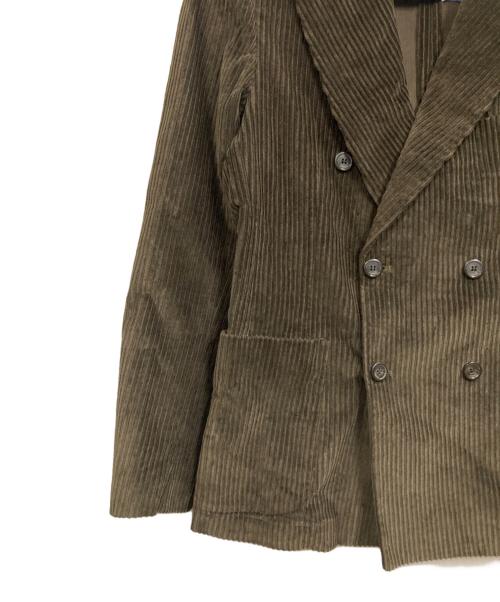 COROGLIO（コロリオ）COROGLIO (コロリオ) コーデュロイダブルジャケット カーキ サイズ:48の古着・服飾アイテム