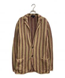 LARDINI（ラルディーニ）の古着「スウェットテーラードジャケット」｜ベージュ