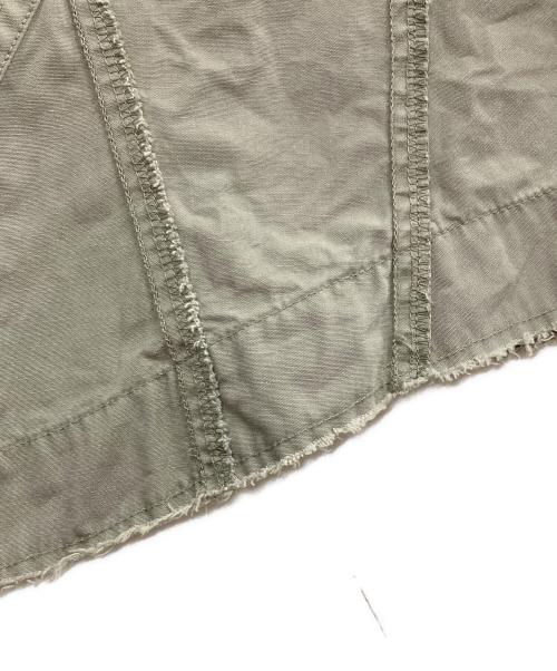 DIESEL（ディーゼル）DIESEL (ディーゼル) 再構築ミディスカート カーキ サイズ:25の古着・服飾アイテム