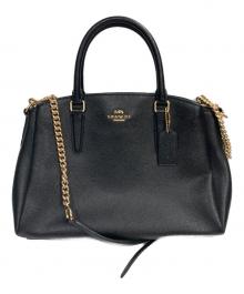 COACH（コーチ）の古着「SAGE CARRYALL 2WAYバッグ」｜ブラック