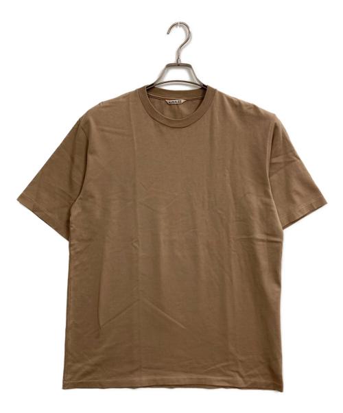 AURALEE（オーラリー）AURALEE (オーラリー) LUSTER PLAITING TEE ベージュ サイズ:4の古着・服飾アイテム