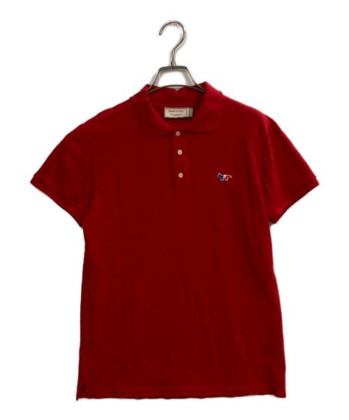 maison kitsune（メゾンキツネ）maison kitsune (メゾンキツネ) ポロシャツ レッド サイズ:XSの古着・服飾アイテム
