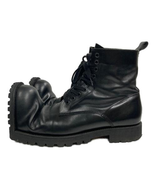 KIDS LOVE GAITE（キッズラブゲイト）KIDS LOVE GAITE (キッズラブゲイト) COMME des GARCONS HOMME PLUS (コムデギャルソンオムプリュス) ショートブーツ ブラック サイズ:8の古着・服飾アイテム