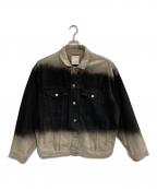 Lui'sルイス）の古着「24SS グラデーションビッグデニムジャケット」｜ブラック×グレー