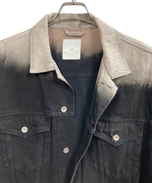 Lui's（ルイス）Lui's (ルイス) 24SS グラデーションビッグデニムジャケット ブラック×グレー サイズ:Freeの古着・服飾アイテム