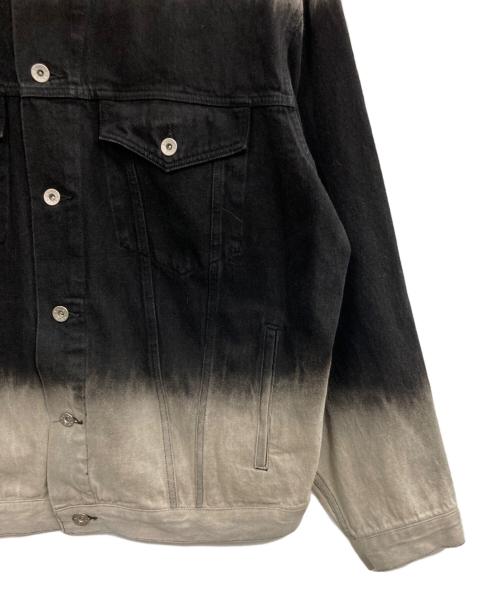 Lui's（ルイス）Lui's (ルイス) 24SS グラデーションビッグデニムジャケット ブラック×グレー サイズ:Freeの古着・服飾アイテム