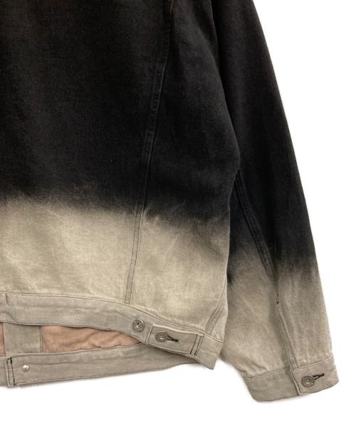 Lui's（ルイス）Lui's (ルイス) 24SS グラデーションビッグデニムジャケット ブラック×グレー サイズ:Freeの古着・服飾アイテム
