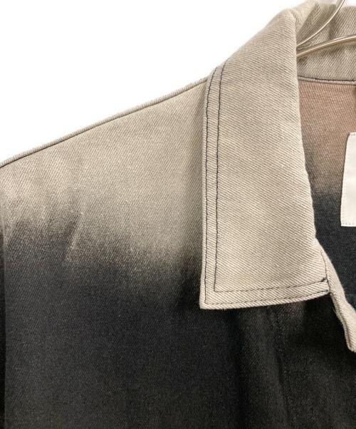 Lui's（ルイス）Lui's (ルイス) 24SS グラデーションビッグデニムジャケット ブラック×グレー サイズ:Freeの古着・服飾アイテム