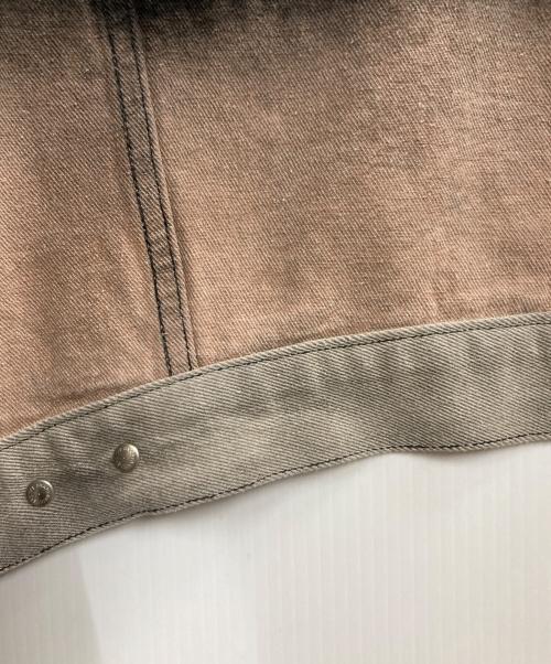 Lui's（ルイス）Lui's (ルイス) 24SS グラデーションビッグデニムジャケット ブラック×グレー サイズ:Freeの古着・服飾アイテム