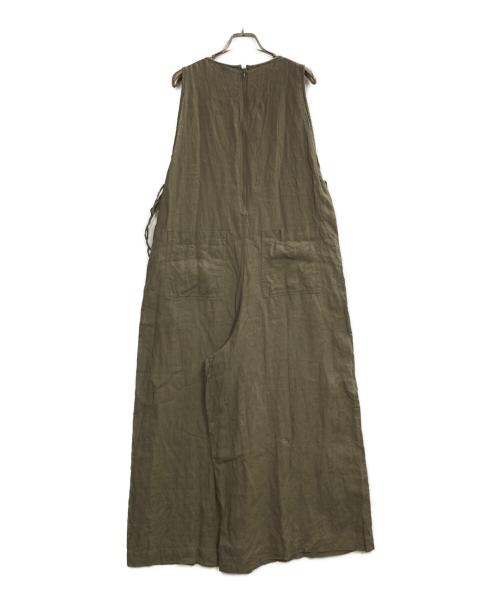 ticca（ティッカ）TICCA (ティッカ) リネンオールインワン オリーブ サイズ:Fの古着・服飾アイテム