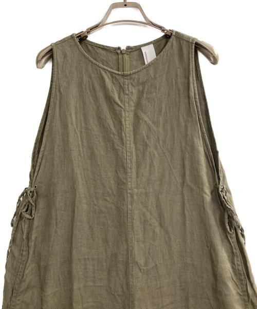 ticca（ティッカ）TICCA (ティッカ) リネンオールインワン オリーブ サイズ:Fの古着・服飾アイテム