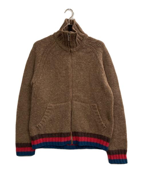NUDIE JEANS（ヌーディー・ジーンズ）NUDIE JEANS (ヌーディー・ジーンズ) カウチンニットカーディガン ブラウン サイズ:Lの古着・服飾アイテム