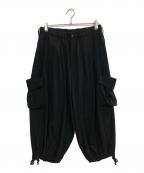GROUND Yグラウンドワイ）の古着「25AW SIDE OUT PK BALLOON PANTS」｜ブラック
