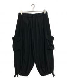 GROUND Y（グラウンドワイ）の古着「25AW SIDE OUT PK BALLOON PANTS」｜ブラック