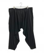 GROUND Yグラウンドワイ）の古着「TR TWILL WIDE LEG PANTS」｜ブラック