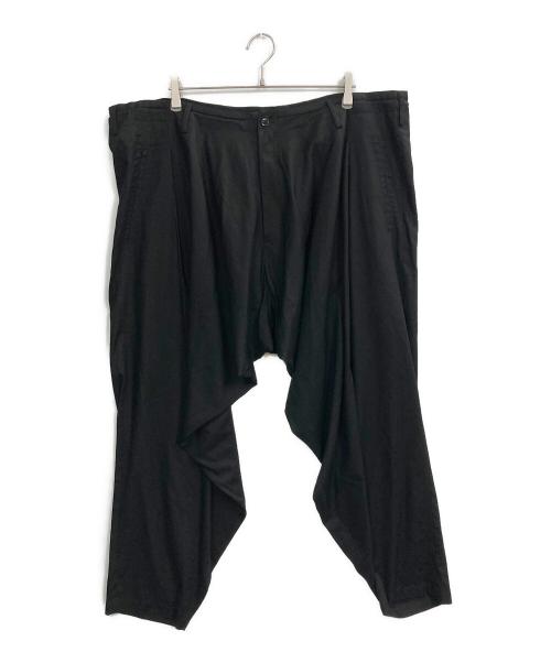GROUND Y（グラウンドワイ）GROUND Y (グラウンドワイ) TR TWILL WIDE LEG PANTS ブラック サイズ:3の古着・服飾アイテム