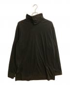 GROUND Yグラウンドワイ）の古着「COTTON JERSEY TURTLENECK LONG SLEEVED T-SHIRT」｜ブラック