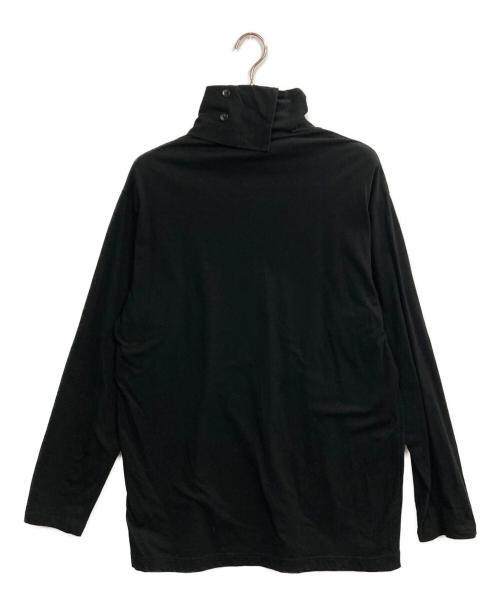 GROUND Y（グラウンドワイ）GROUND Y (グラウンドワイ) COTTON JERSEY TURTLENECK LONG SLEEVED T-SHIRT ブラック サイズ:3の古着・服飾アイテム