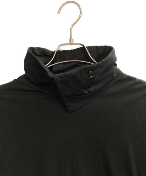 GROUND Y（グラウンドワイ）GROUND Y (グラウンドワイ) COTTON JERSEY TURTLENECK LONG SLEEVED T-SHIRT ブラック サイズ:3の古着・服飾アイテム