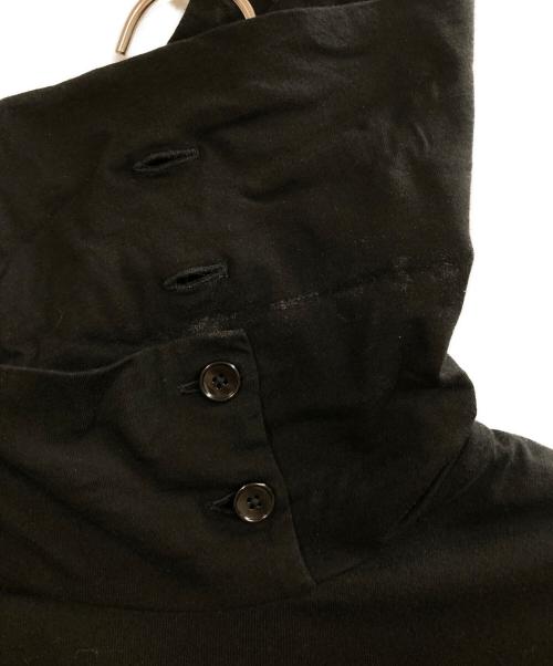 GROUND Y（グラウンドワイ）GROUND Y (グラウンドワイ) COTTON JERSEY TURTLENECK LONG SLEEVED T-SHIRT ブラック サイズ:3の古着・服飾アイテム