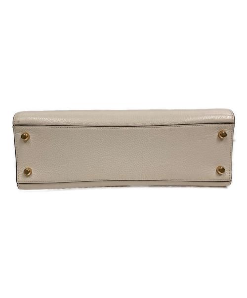 COACH（コーチ）COACH (コーチ) レーン キャリーオール カラーブロック ブラウン×アイボリーの古着・服飾アイテム