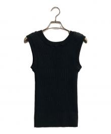 CLANE（クラネ）の古着「W FACE HALL KNIT TOPS」｜ブラック